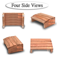 Thumbnail for Wooden Foot Rest Under Table For Office Home | Under Desk Foot Rester Office Chair Home | Under Desk Foot Stool for Stress Free Legs Dime Store