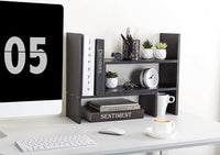 Thumbnail for Dime Store Adjustable Book Shelf/Book Stand/Book Rack Desktop Storage Organizer | Spice Rack (Black) Dime Store