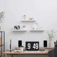 Thumbnail for Dime Store OUTKA Floating Wall Shelf, Wall Mounted Storage Shelf, Picture Shelving Ledge, Decorative Shelf for Home Decoration Items Set of 3 for Living Room, Office, Bedroom, Bathroom (16 Inches) Dime Store
