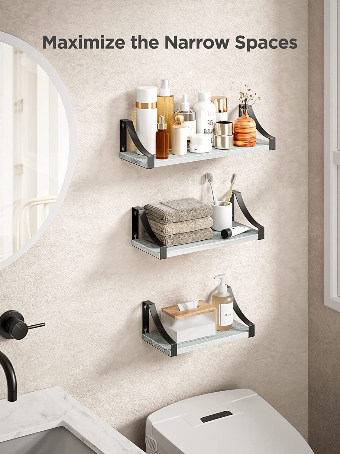 Dime Store Wall Floating Wall Shelves Wall Hanging Wall Shelf (Medium) Dime Store