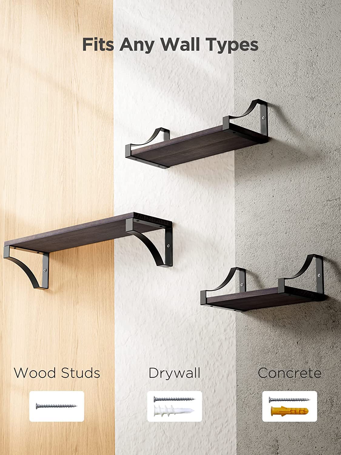 Dime Store Wall Floating Wall Shelves Wall Hanging Wall Shelf (Medium) Dime Store