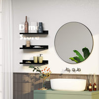 Thumbnail for Dime Store OUTKA Floating Wall Shelf, Wall Mounted Storage Shelf, Picture Shelving Ledge, Decorative Shelf for Home Decoration Items Set of 3 for Living Room, Office, Bedroom, Bathroom (16 Inches) Dime Store