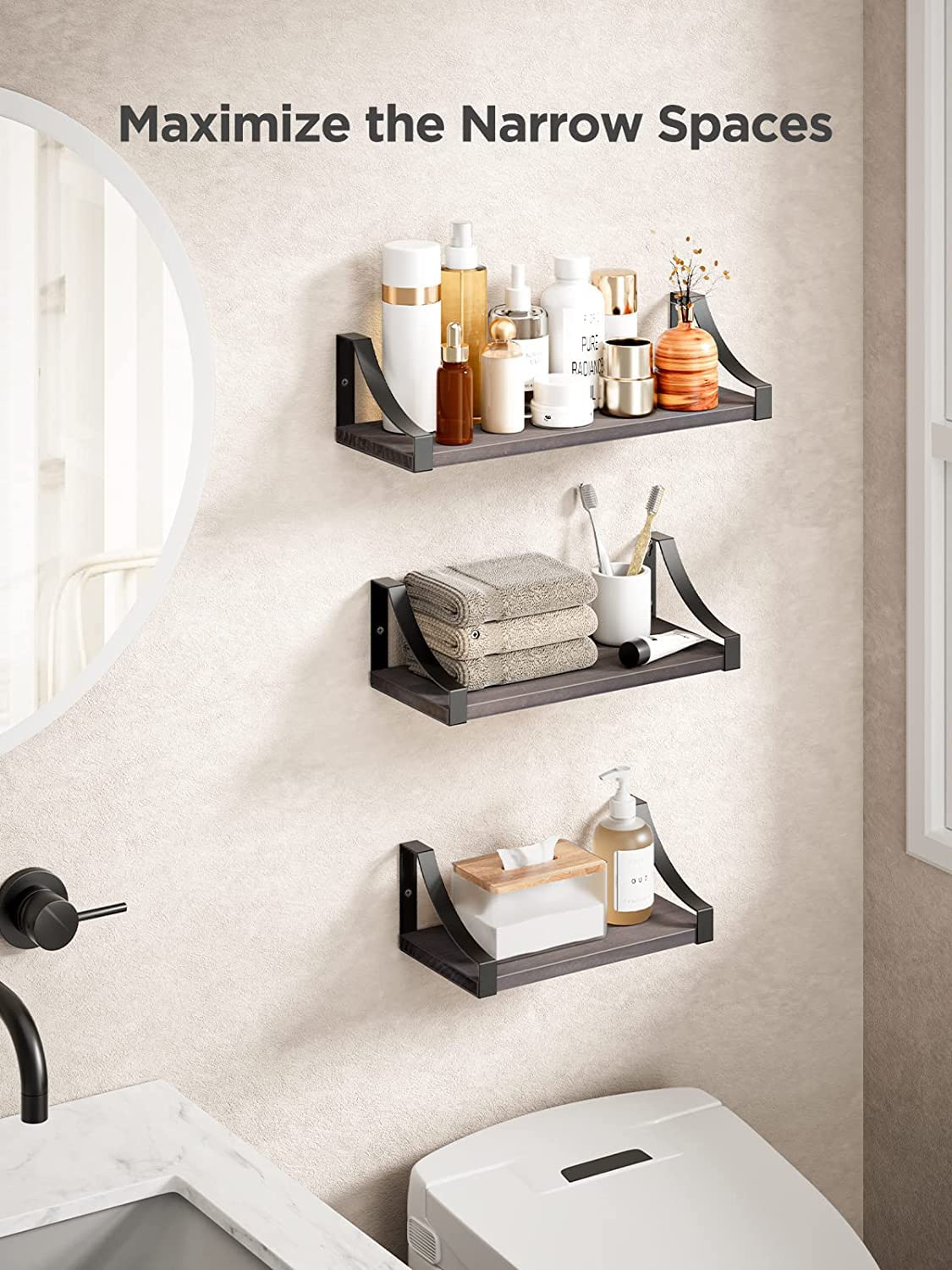 Dime Store Wall Floating Wall Shelves Wall Hanging Wall Shelf (Medium) Dime Store