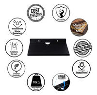 Thumbnail for Dime Store Engineered Wood Setup Box Stand | Set Top Box Stand Wall Mount for Home Wall Shelf for Holding Speakers WiFi Router Game Console Remote Streaming Device Dime Store