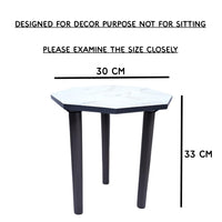 Thumbnail for Dime Store Beautiful Antique Wooden Fold-able Side Table/End Table/Plant Stand/Stool Living Room Kids Play Furniture Table Round Shape Dime Store