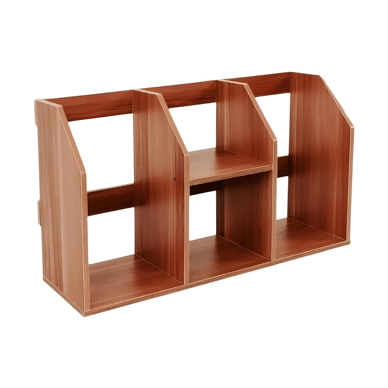 Dime Store Book Shelf, Bookshelf for Office Desk, Book Shelf for Home Decor, Wooden Book Shelf, Space Saving Bookshelf (Wood Accent) Dime Store