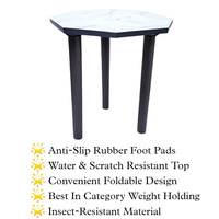 Thumbnail for Dime Store Beautiful Antique Wooden Fold-able Side Table/End Table/Plant Stand/Stool Living Room Kids Play Furniture Table Round Shape Dime Store