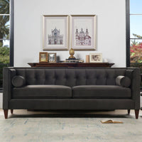Thumbnail for Wooden 3 Seater Modern Sofa Chesterfield Couch Loveseat for Livingroom & Hallway | Sofa for Bedroom Dime Store