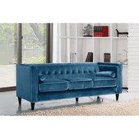 Thumbnail for Wooden 3 Seater Modern Sofa Chesterfield Couch Loveseat for Livingroom & Hallway | Sofa for Bedroom Dime Store