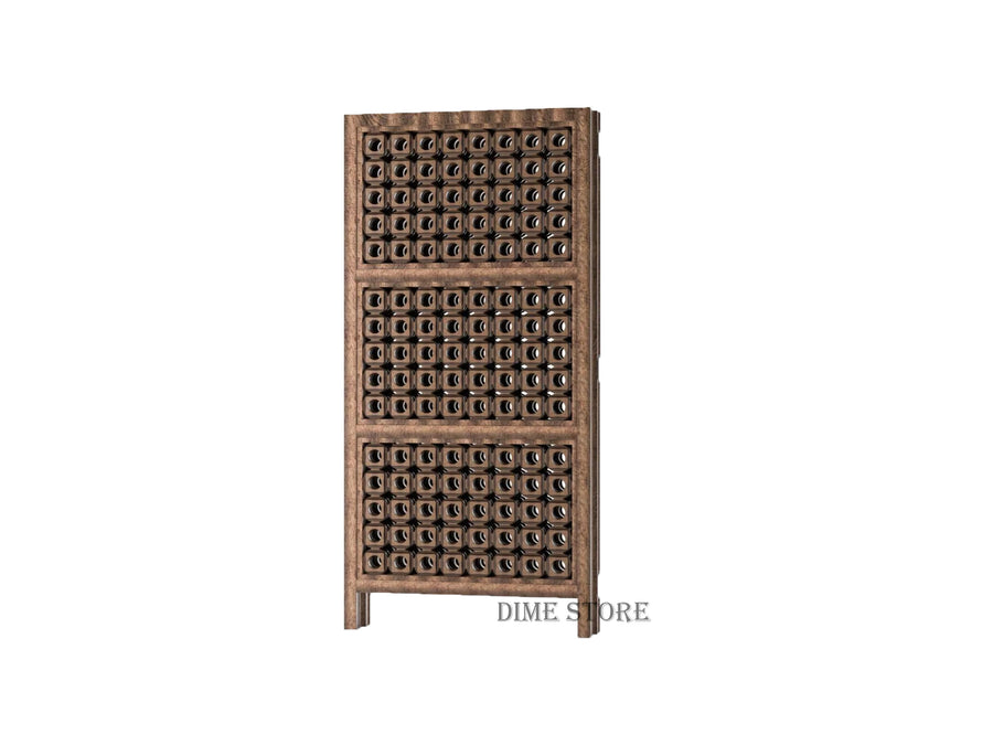 Wooden Freestanding Partition for Living Room & Office , Room Divider | Wall Screen for Decoration | Curtains for Bedroom | Traditional Partition Dime Store