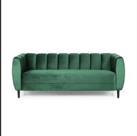 Thumbnail for Wooden Curved Design Handmade Sofa | Sectional Lounger Chaise Lounge Couch Leatherette Sofa Dime Store