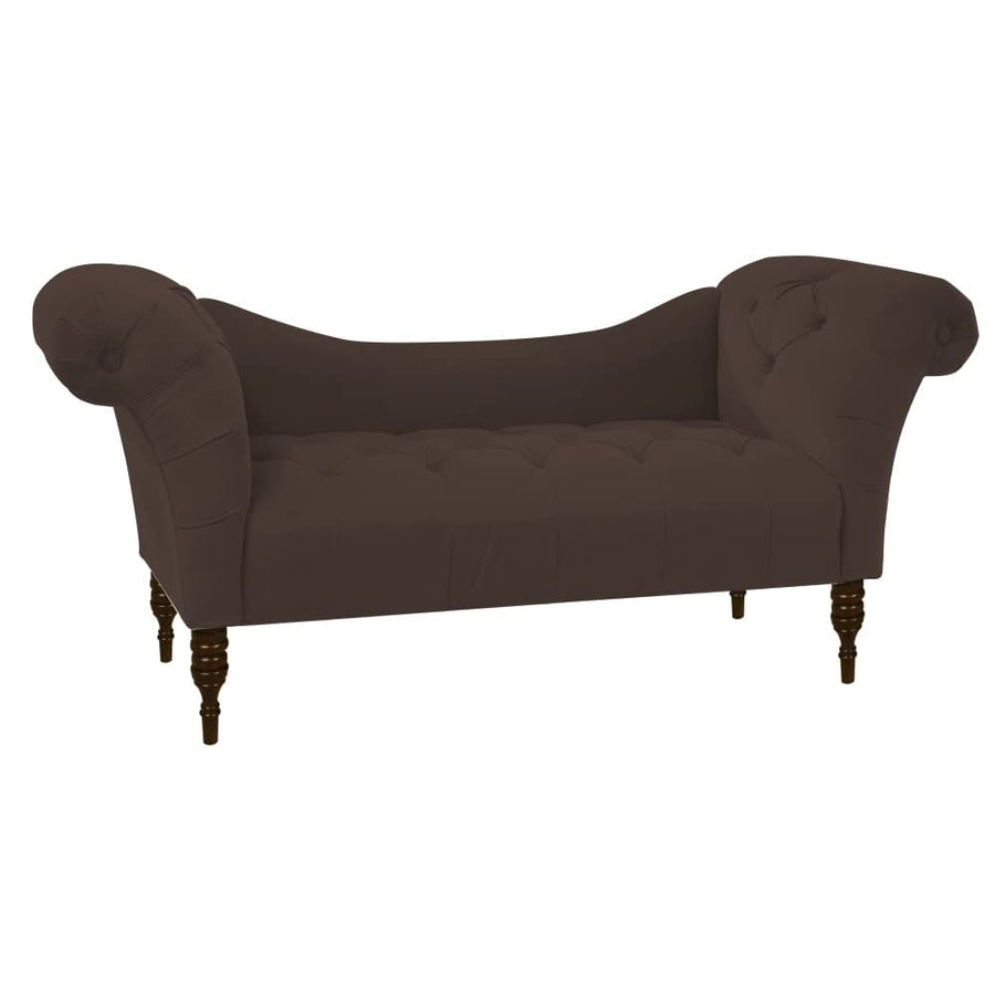 Wooden 2-Seater Settee Sofa Diwan Couch Chaise Lounge for Home and Living Room Dime Store