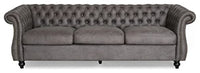 Thumbnail for Solid Wood Velvet Chesterfield Three Seater Sofa for Living Room & Office | Couch/Sofa for Home Dime Store