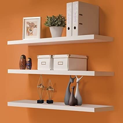 Dime Store Wall Mounted Wall Shelves Floating Shelf for Living Room Bedroom Storage Shelf for Home Decor Items Dime Store