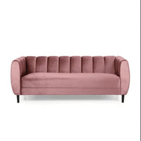 Thumbnail for Wooden Curved Design Handmade Sofa | Sectional Lounger Chaise Lounge Couch Leatherette Sofa Dime Store