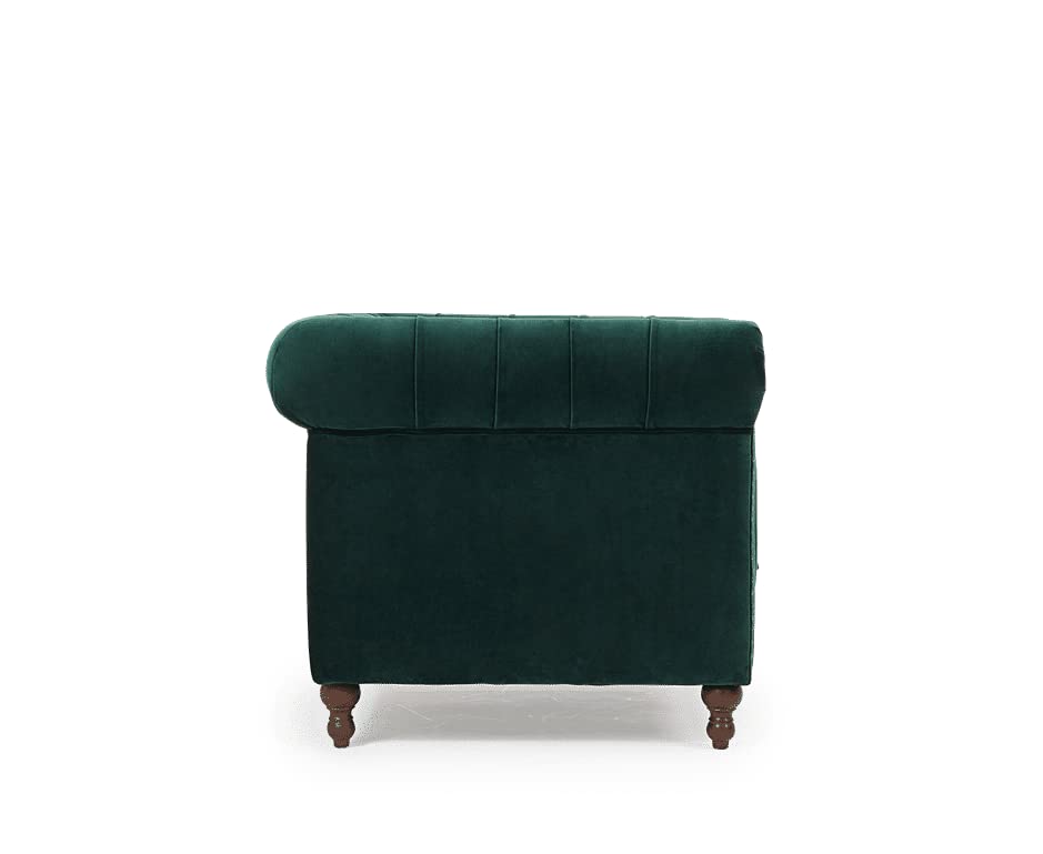 Wooden Modern Chesterfield Sofa for Living Room, Office Or Hallway, Single Seater Sofa for Bedroom Dime Store