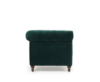 Thumbnail for Wooden Modern Chesterfield Sofa for Living Room, Office Or Hallway, Single Seater Sofa for Bedroom Dime Store