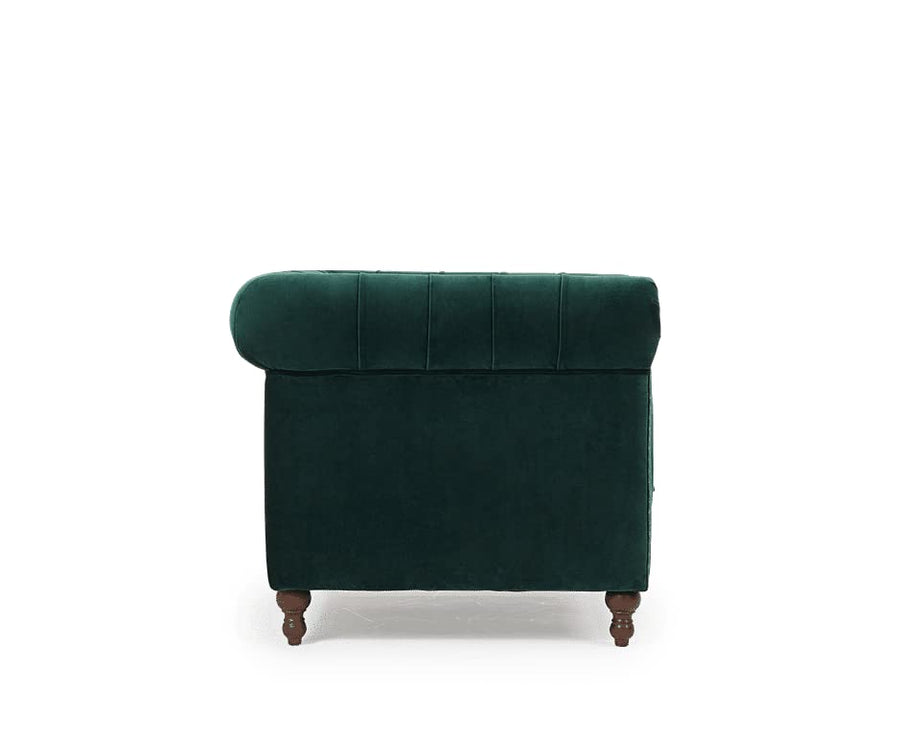 Wooden Modern Chesterfield Sofa for Living Room, Office Or Hallway, Single Seater Sofa for Bedroom Dime Store