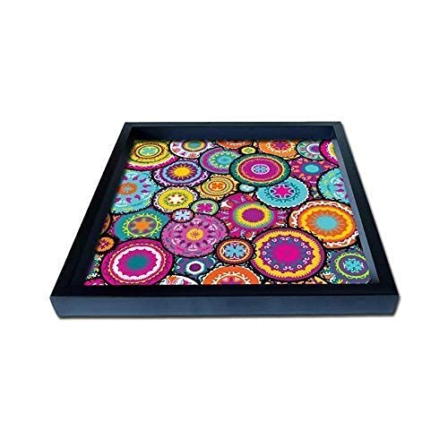 MDF Tray for Dining Table Serving Tray Fancy for Home and Kitchen Storage Tea Bed Tray Multipurpose Tray Tray for Décor Gift Item Dime Store