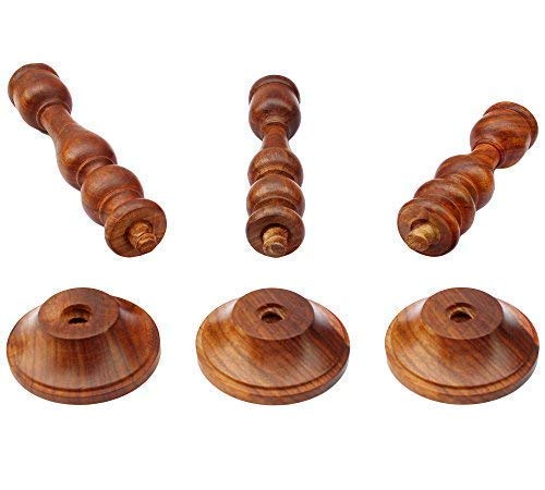 Wooden Pillar Candle Stand Candle Holders for Living Room, Table Centerpiece, Tealight Holder Candle Stand for Home Decoration Dime Store
