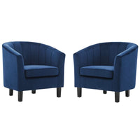 Thumbnail for Wooden Sofa Upholstered Arm Chair Wingback Chair for Living Room High Back Wing Chair Cushioned Lounge Chair Single Seater Set of 2 Dime Store