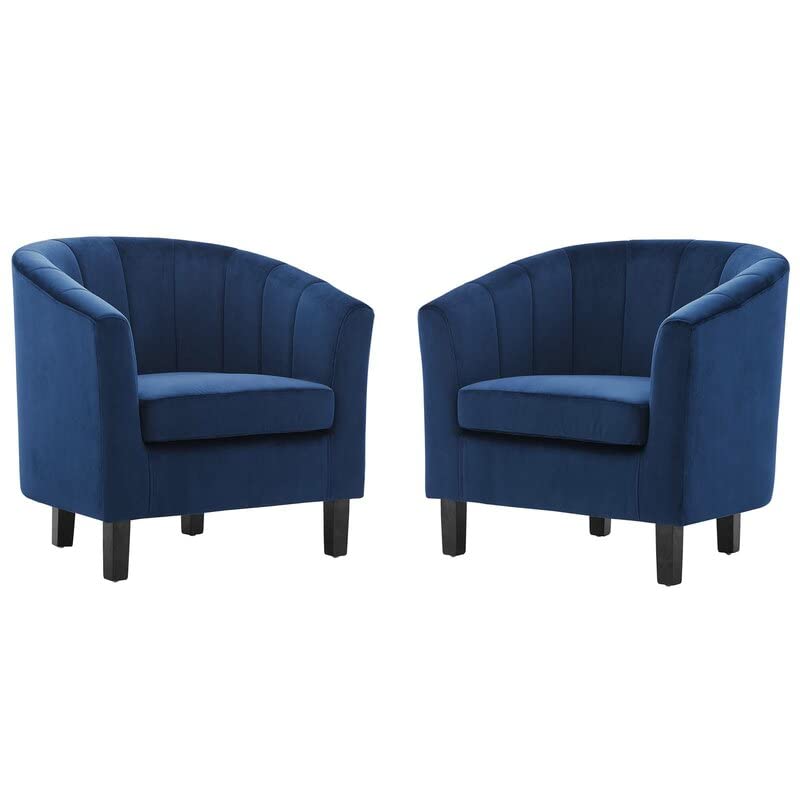 Wooden Sofa Upholstered Arm Chair Wingback Chair for Living Room High Back Wing Chair Cushioned Lounge Chair Single Seater Set of 2 Dime Store