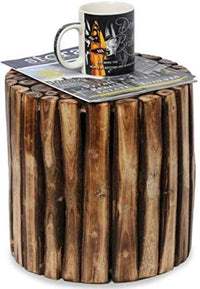 Thumbnail for Wooden Natural Design Stool , End table for Livingroom & Bedroom Stool for Vase Pot stand Coffee Table Office Decoration Home Furniture Stool Dime Store
