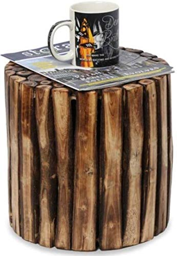 Wooden Natural Design Stool , End table for Livingroom & Bedroom Stool for Vase Pot stand Coffee Table Office Decoration Home Furniture Stool Dime Store