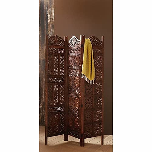 Wooden Handmade Room Divider Wall Screen for Hall | Wooden Partition for Bedroom & Office Dime Store