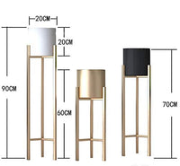 Thumbnail for Metal Plant Stand With Planter Pot, Flower Pot Stand For Balcony Indoor Outdoor Garden Home Decor Item Dime Store
