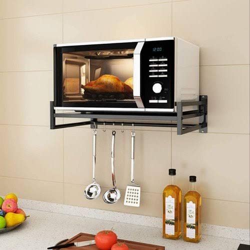 Universal Microwave Stand Oven Stand for Counter Top and Wall Mount Kitchen Organizer Shelf Dime Store