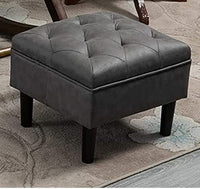 Thumbnail for Wooden Recliner Standard Cushioned Rocking Chair with Foot Stool | Rolling Easy Chair | Chair for Parents | Chair for Living Room Dime Store