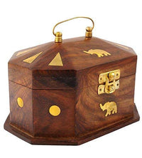 Thumbnail for Wooden Jewelry , Makeup Box Organizer - Classical Wood Jewelry Box Jewelry Storage Box Case Holder Jewellery Organizer for Women Accessories Dime Store