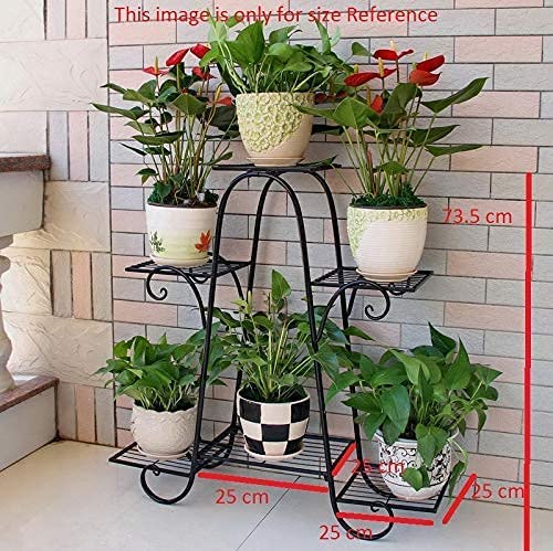 Multi 6 Tier Plant Stand Flower Pot Stand for Balcony Living Room Outdoor Indoor Plants Plant Holder Home Décor Item Dime Store