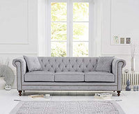 Thumbnail for Wooden Furniture Velvet 3 Seater Leatherette Modern Chesterfield Sofa Couch Chaise Lounge Sectional Sofa for Living Room Office Guest Room Dime Store