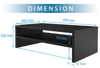 Thumbnail for Wooden Monitor Stand with Storage Organizer for Desk, Tables, Office, Home, Studio, Study Table | Desktop Ergonomic Monitor Stand Riser Dime Store