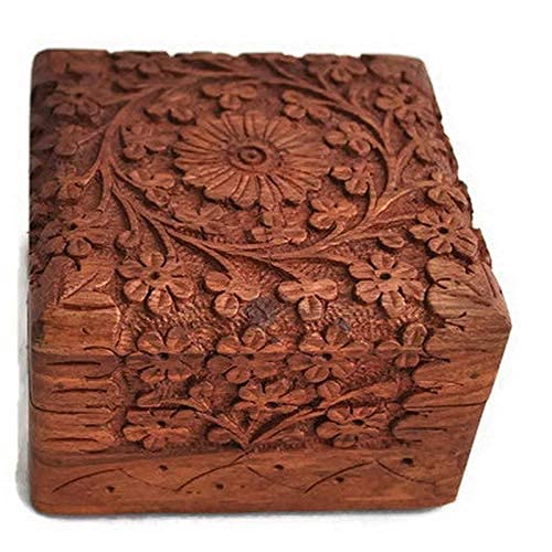 Wooden Handmade Small Jewelry Box Storage Organizer ,Vanity Box Gift Item | Ring , Earing Box Dime Store