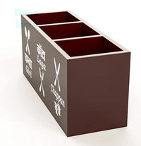 Thumbnail for Wooden Cutlery 3 Compartment Utensil Holder for Counter top, Dining table, Kitchen Table for Forks, Knives, Spoons Holder Cutlery Holder Dime Store