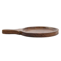 Thumbnail for Wooden Handmade Pizza Serving Tray for Kitchen, Hotel & Restaurant | Platter for Kitchen, Wooden Pan Pizza Serve-Ware Dime Store