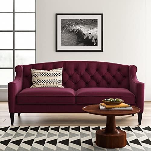 Wooden 3 Seater Chesterfield Well Living Bertina 3 Seater Upholstery Button Tufted Sofa for Living Room, Offices, Bedroom, Hallway Dime Store