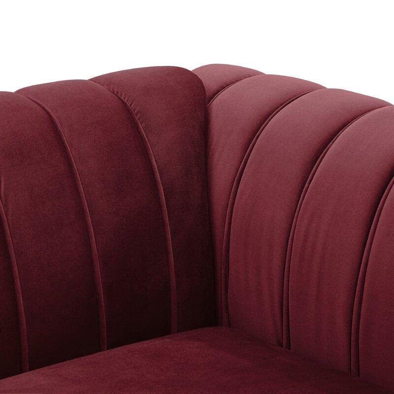 Wooden Designer Velvet Rolled Arm Chesterfield Sofa 3 Seater Couch Lounge Dime Store