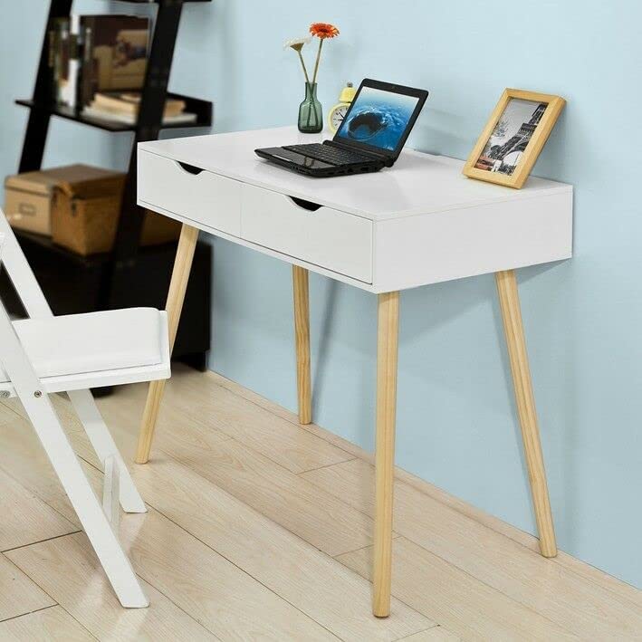 Console Table Side Table for Bedroom, Living Room with Storage Drawer and Legs, Office Table Desk, Bedside Table, End Table, Study Table Dime Store