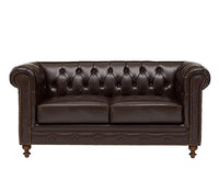 Thumbnail for Wooden 2 Seater Chesterfield Sofa for Livingroom, Bedroom & Office | Modern Arm Chesterfield Sofa for Hallway Dime Store