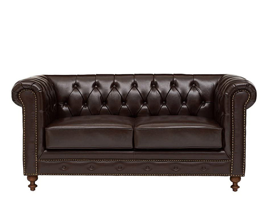 Wooden 2 Seater Chesterfield Sofa for Livingroom, Bedroom & Office | Modern Arm Chesterfield Sofa for Hallway Dime Store