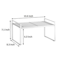 Thumbnail for Stackable Kitchen Cabinet and Counter Shelf Organizer | Multipurpose Pantry Bedroom Bathroom Storage Racks Dime Store