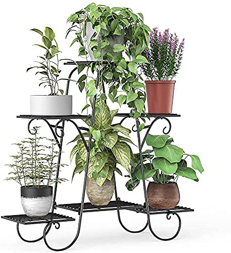 Multi 6 Tier Plant Stand Flower Pot Stand for Balcony Living Room Outdoor Indoor Plants Plant Holder Home Décor Item Dime Store
