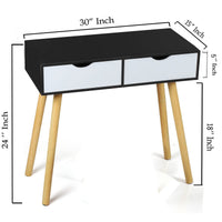 Thumbnail for Console Table Side Table for Bedroom, Living Room with Storage Drawer and Legs, Office Table Desk, Bedside Table, End Table, Study Table Dime Store