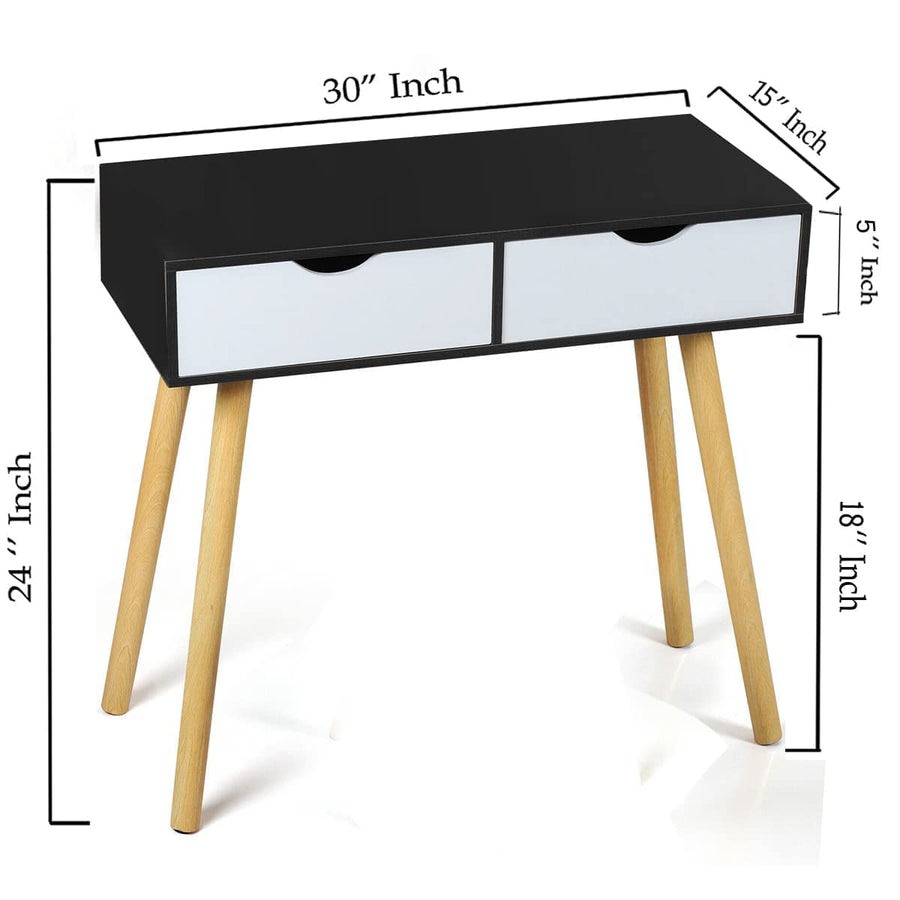 Console Table Side Table for Bedroom, Living Room with Storage Drawer and Legs, Office Table Desk, Bedside Table, End Table, Study Table Dime Store