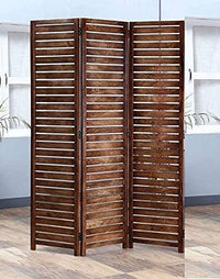Thumbnail for Wooden Partition for Hall & Livingroom Wall Screen Room Divider, Traditional Screen Separator Dime Store