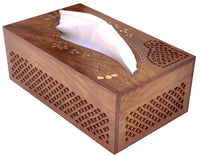 Thumbnail for Wooden Handmade Napkin Holder Square Tissue Holder for Restaurant. Hotels, Office & Home Dime Store